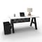 We'Re It A-Frame Writing Desk W/ Modesty Panel & Storage, 30 in D X 30 in H, 60 in W X Laminate AF6030-MOD-PED-459 - alternate 3